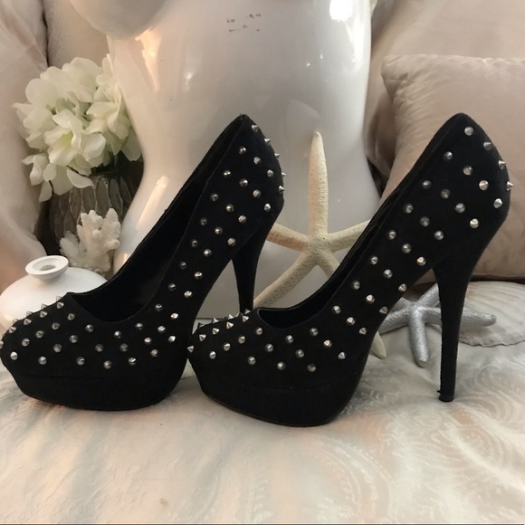 Studded Platform Heels - Picture 2 of 5